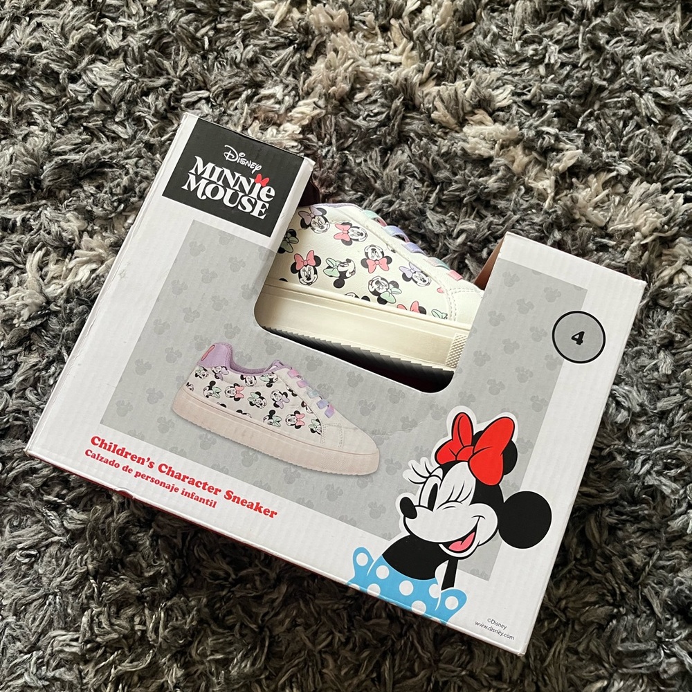 Disney Pink and White Minnie Mouse Sneakers